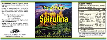 New Sun Spirulina 4,300 mg - supplement