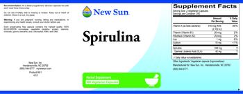 New Sun Spirulina - herbal