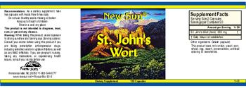 New Sun St. John's Wort - supplement