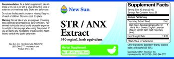 New Sun STR / ANX Extract - supplement