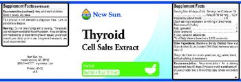 New Sun Thyroid Cell Salts Extract - 