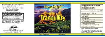 New Sun Tranquility - supplement