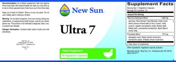 New Sun Ultra 7 - herbal supplement