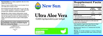 New Sun Ultra Aloe Vera - herbal supplement