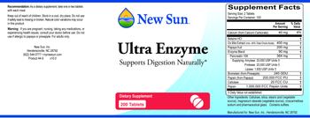 New Sun Ultra Enzyme - supplement