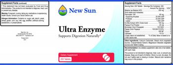 New Sun Ultra Enzyme - supplement