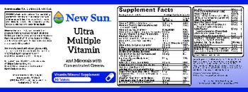New Sun Ultra Multiple Vitamin - vitaminmineral supplement