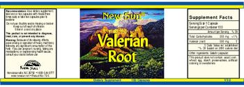 New Sun Valerian Root - supplement