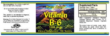 New Sun Vitamin B-6 100 mg - supplement