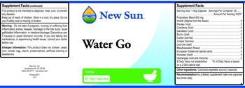 New Sun Water Go - 