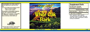 New Sun White Oak Bark - supplement