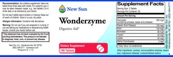 New Sun Wonderzyme - supplement