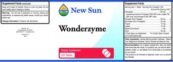 New Sun Wonderzyme - supplement