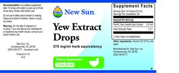 New Sun Yew Extract Drops - supplement