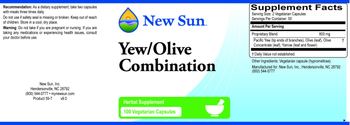 New Sun Yew/Olive Combination - herbal supplement