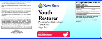 New Sun Youth Restorer - supplement