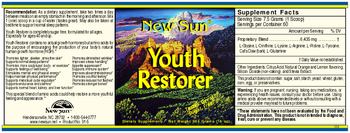 New Sun Youth Restorer - supplement