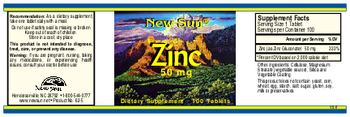 New Sun Zinc 50 mg - supplement
