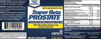 New Vitality Super Beta Prostate - supplement