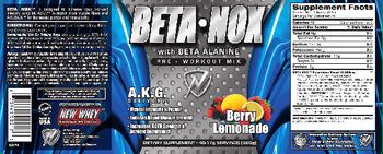 New Whey Nutrition Beta Nox Berry Lemonade - supplement