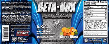 New Whey Nutrition Beta Nox Citrus Blast - supplement