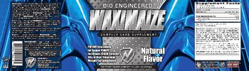 New Whey Nutrition Bio Engineered Waximaize Natural Flavor - complex carb supplement