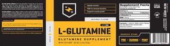 New Whey Nutrition L-Glutamine With MSM Natural Flavor - glutamine supplement