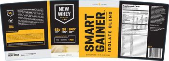 New Whey Nutrition Smart Gainer Vanilla Cream - supplement
