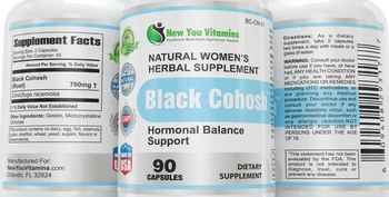 New You Vitamins Black Cohosh - supplement