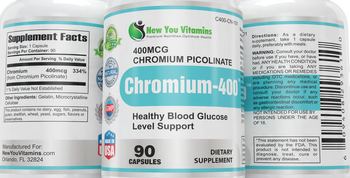 New You Vitamins Chromium-400 - supplement