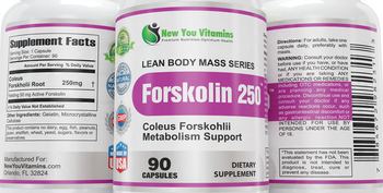 New You Vitamins Forskolin 250 - supplement