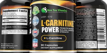 New You Vitamins L-Carnitine Power - supplement
