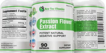 New You Vitamins Passion Flower Extract - supplement