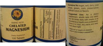 Newflower Farmers Markets Amino Acid Chelated Magnesium - supplement