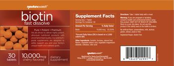 NewtonEverett Biotin 10,000 mcg Fast Dissolve Cherry Flavored - supplement