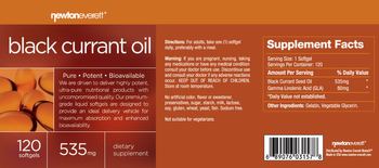 NewtonEverett Black Currant Oil - supplement