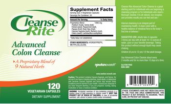 NewtonEverett Cleanse Rite Advanced Colon Cleanse - supplement