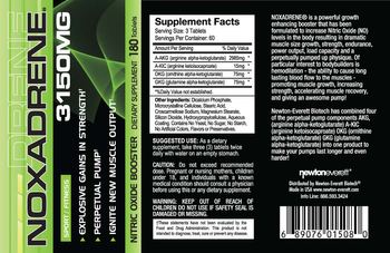 NewtonEverett Noxadrene 3150 mg - supplement