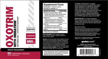 NewtonEverett Oxotrim With Meratrim - supplement