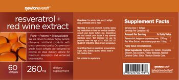 NewtonEverett Resveratrol + Red Wine Extract - supplement