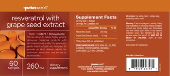 NewtonEverett Resveratrol with Grape Seed Extract 260 mg - supplement
