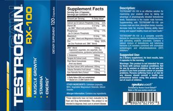 NewtonEverett Testrogain RX-100 - supplement
