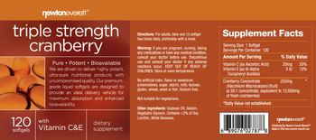 NewtonEverett Triple Strength Cranberry - supplement