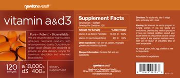 NewtonEverett Vitamin A&D3 - supplement