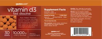 NewtonEverett Vitamin D3 Fast Dissolve 10,000 IU Cherry Flavored - supplement