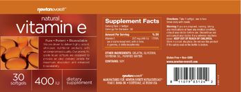 NewtonEverett Vitamin E 400 IU - supplement