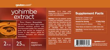 NewtonEverett Yohimbe Extract 25 mg - supplement