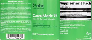 NHC Natural Healthy Concepts CurcuMeric 95 - supplement