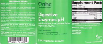 NHC Natural Healthy Concepts Digestive Enzymes pH - supplement