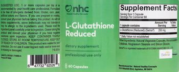 NHC Natural Healthy Concepts L-Glutathione Reduced - supplement